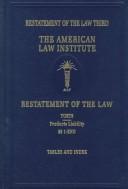 Cover for Restatement of the law, torts--apportionment of liability
