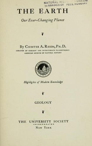 Cover for The earth