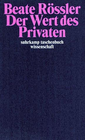 Cover for Der Wert des Privaten