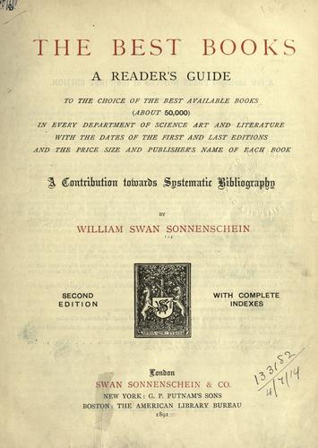 Cover for The best books