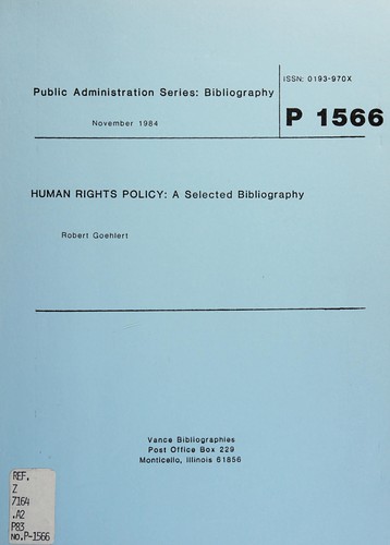 Cover for Human rights policy