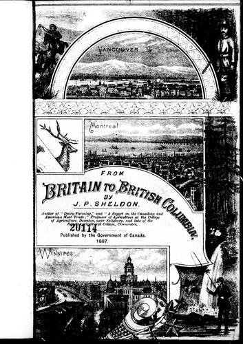 Cover for From Britain to British Columbia