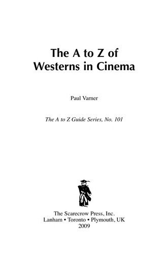 Cover for The A to Z of Westerns in Cinema