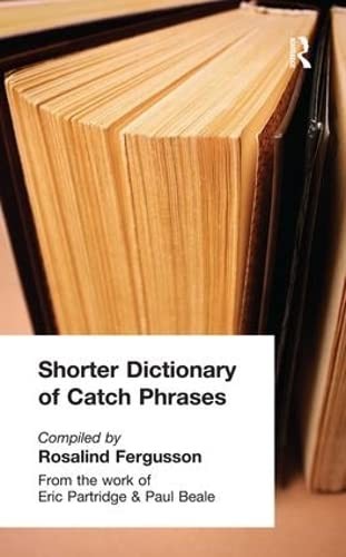 Cover for Shorter Dictionary of Catch Phrases