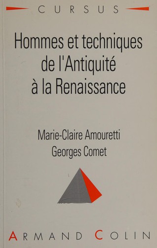 Cover for Hommes et techniques de l'Antiquité à la Renaissance