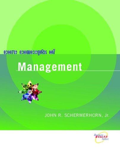 Cover for Core Concepts of Management
