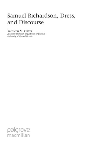 Cover for Samuel Richardson, dress, and discourse