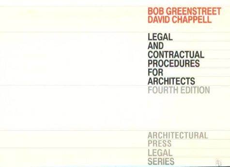 Cover for Legal and contractual procedures for architects
