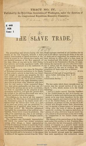 Cover for The slavery question in New-York.