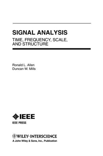 Cover for Signal analysis