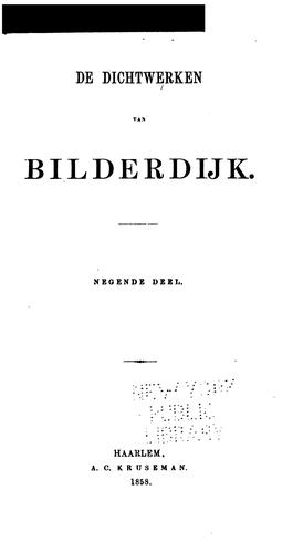 Cover for De dichtwerken