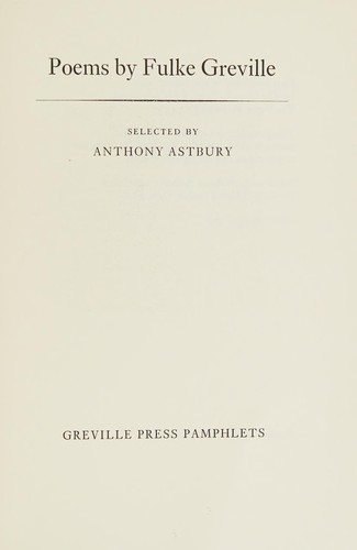Cover for Poems