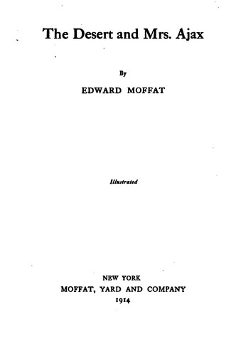 Cover for The desert and Mrs. Ajax