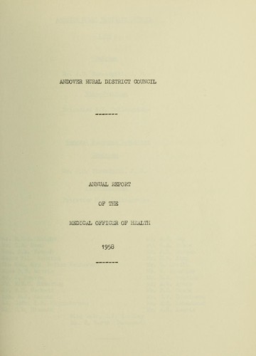 Cover for [Report 1958]