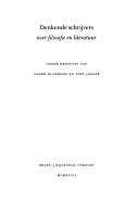 Cover for Denkende schrijvers