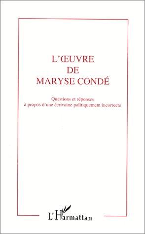 Cover for L' œuvre de Maryse Condé