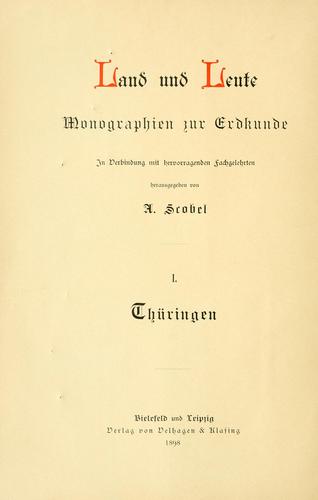 Cover for Thüringen