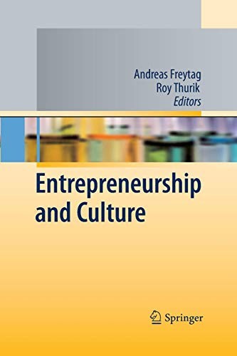 Cover for Entrepreneurship and Culture