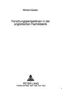 Cover for Forschungsperspektiven in der anglistischen Fachdidaktik