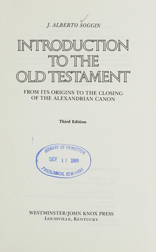Cover for Introduction to the Old Testament