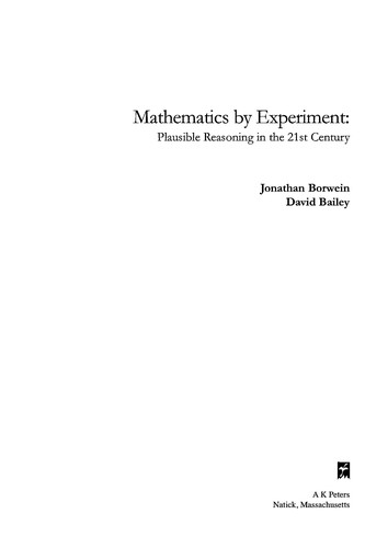 Cover for Mathematics by experiment