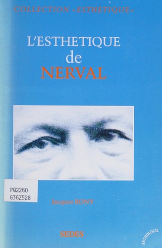 Cover for L' esthétique de Nerval