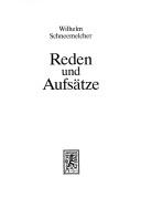 Cover for Reden und Aufsätze