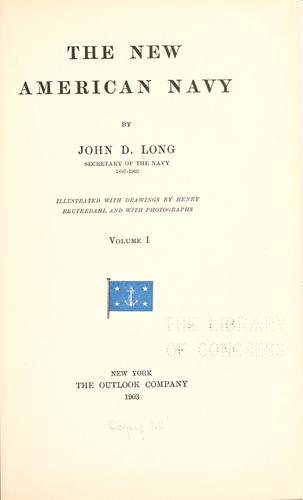 Cover for new American Navy