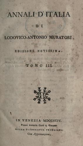 Cover for Annali d'Italia.