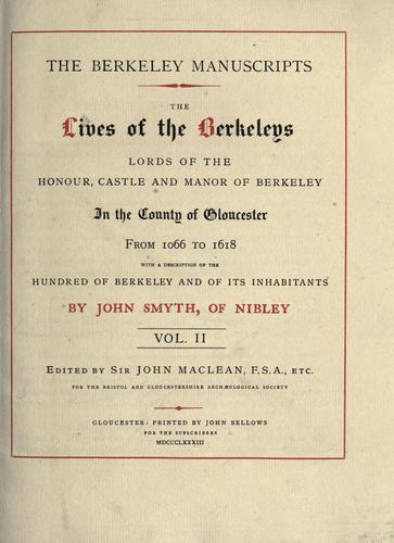 Cover for The Berkeley manuscripts.