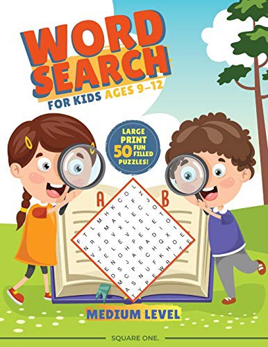 Cover for Word Search For Kids ages 9-12 Medium Level