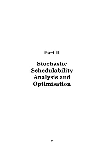 Cover for Analysis and optimisation of real-time systems with stochastic behaviour