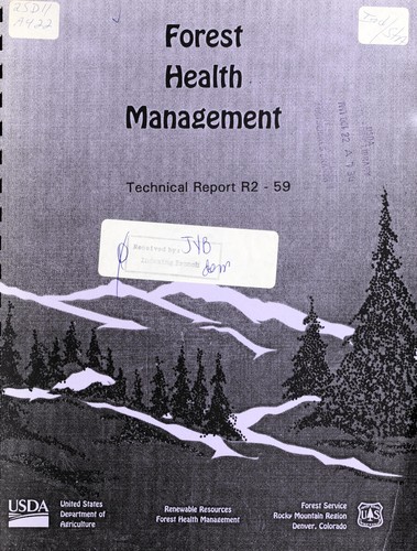 Cover for Interpretation of aerial photography of Colorado's Forest Health Monitoring plots 1992-1995