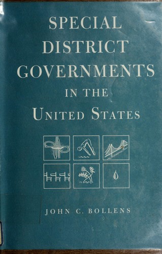 Cover for Special district governments in the United States.