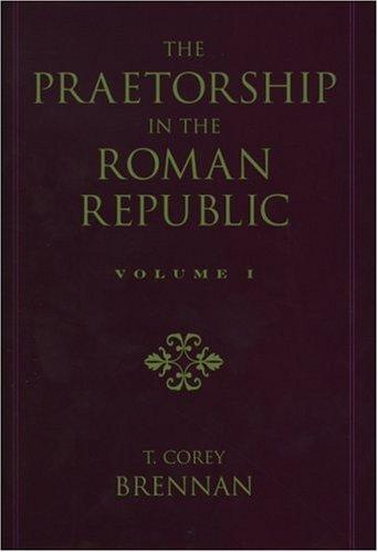 Cover for The praetorship in the Roman Republic
