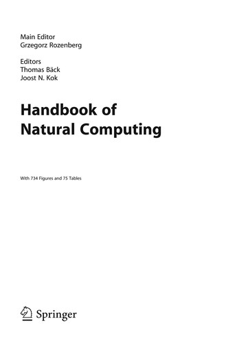 Cover for Handbook of Natural Computing