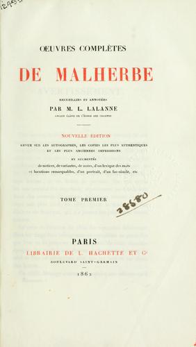 Cover for Oeuvres complètes