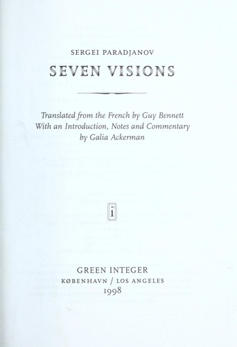 Cover for Seven visions
