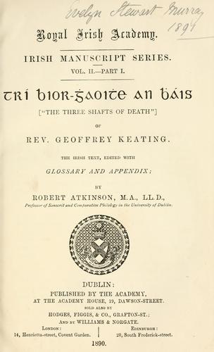 Cover for Tri bior-ghaoithe an bhs =