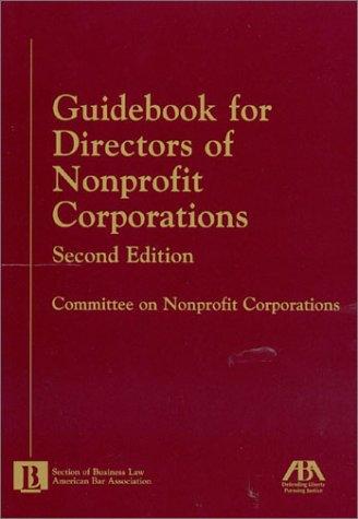 Cover for Guidebook for Directors of Nonprofit Corporations