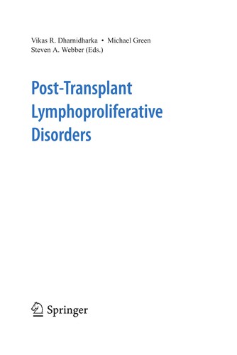 Cover for Post-transplant lymphoproliferative disorders