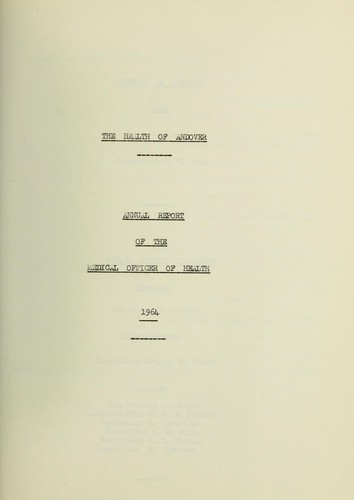 Cover for [Report 1964]