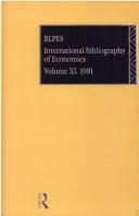 Cover for International Bibliography of Economics.