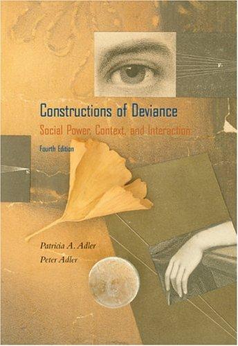Cover for Constructions of Deviance