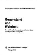 Cover for Gegenstand und Wahrheit