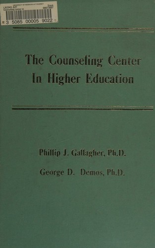 Cover for The counseling center in higher education.