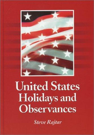 Cover for United States Holidays and Observances