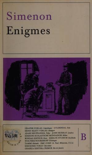 Cover for Enigmes