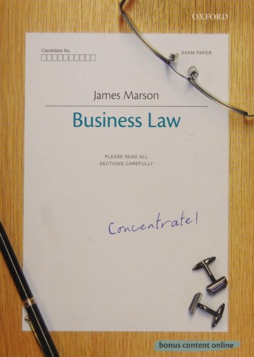 Cover for Business law concentrate