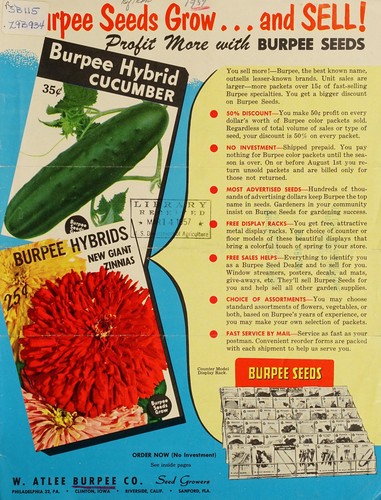Cover for Burpee seeds grow ... and sell!